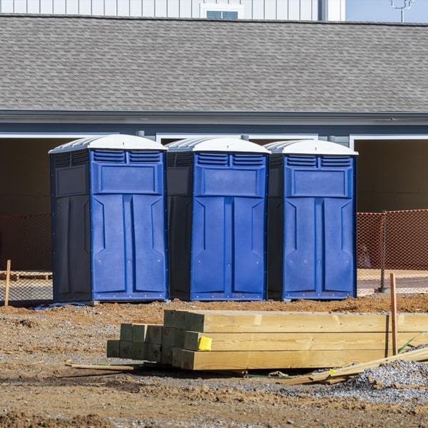 Heavy-duty construction site porta potty in Kingsville, Texas