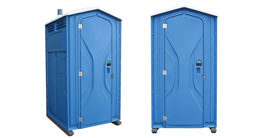 Long-term porta potty units on site in Kingsville, Texas